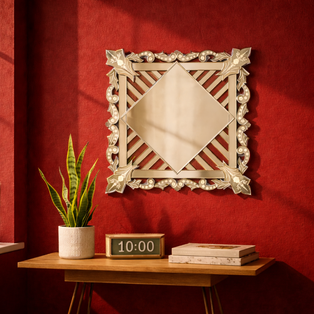 Leafy Vine Square Mirror thumbnail